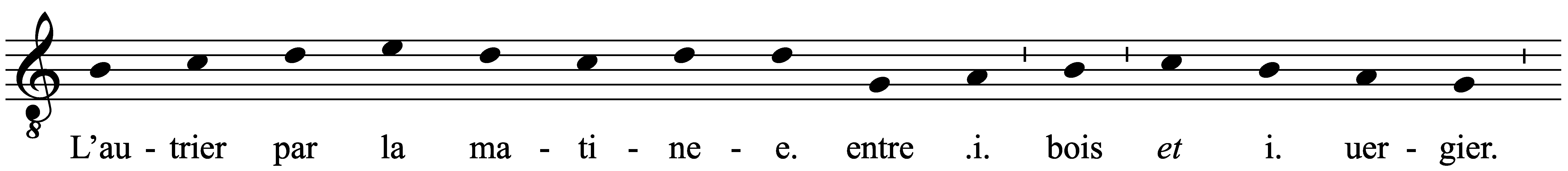 Work musical notation